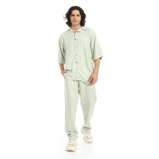 Short Sleeves Shirt & Pants Set