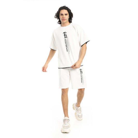 Printed T-Shirt & Shorts Set