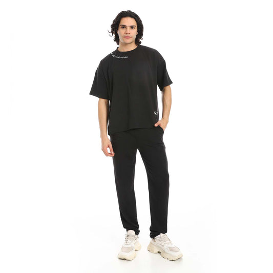 Back Printed T-Shirt & Pants Set