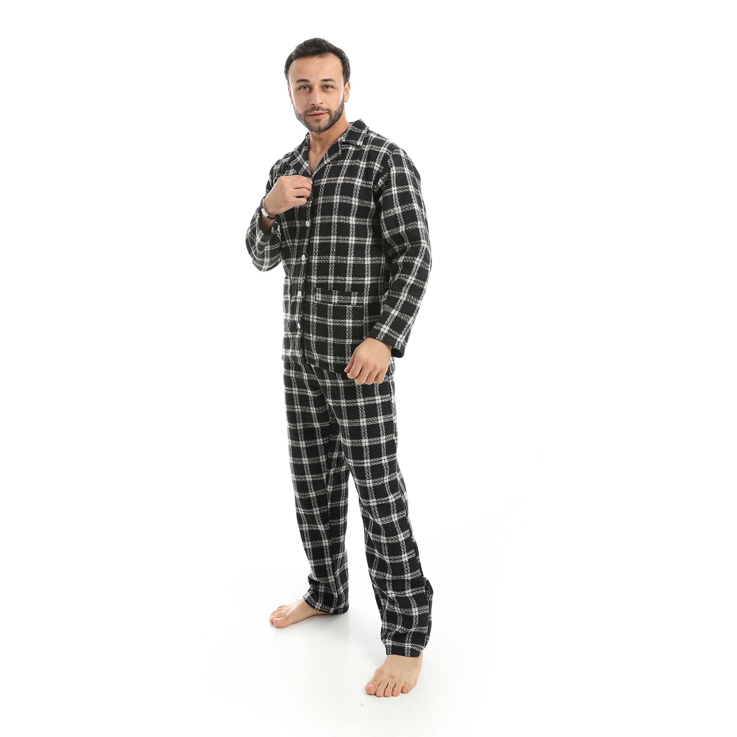 Black Classic Checkered Pajama
