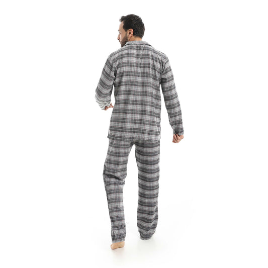 Gray Classic Checkered Pajama
