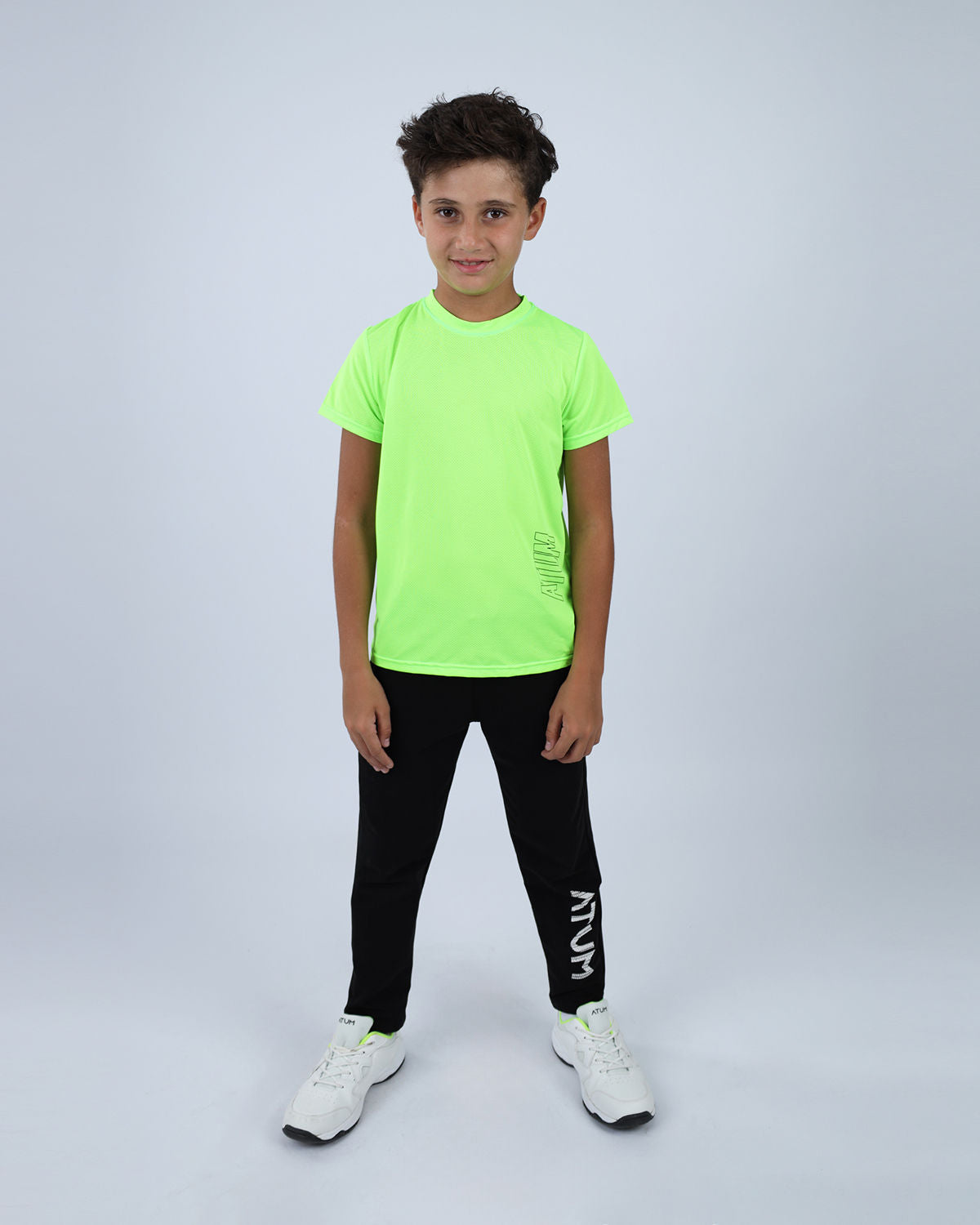 تي شيرت رياضي للتدريب السريع باللون الأخضر للأولاد