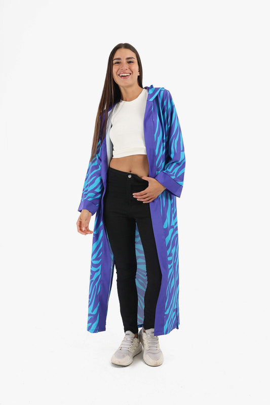 All Over Print Hooded Kimono - Carina - ??’????????ñ??�ÿ??ƒ?ÿ????