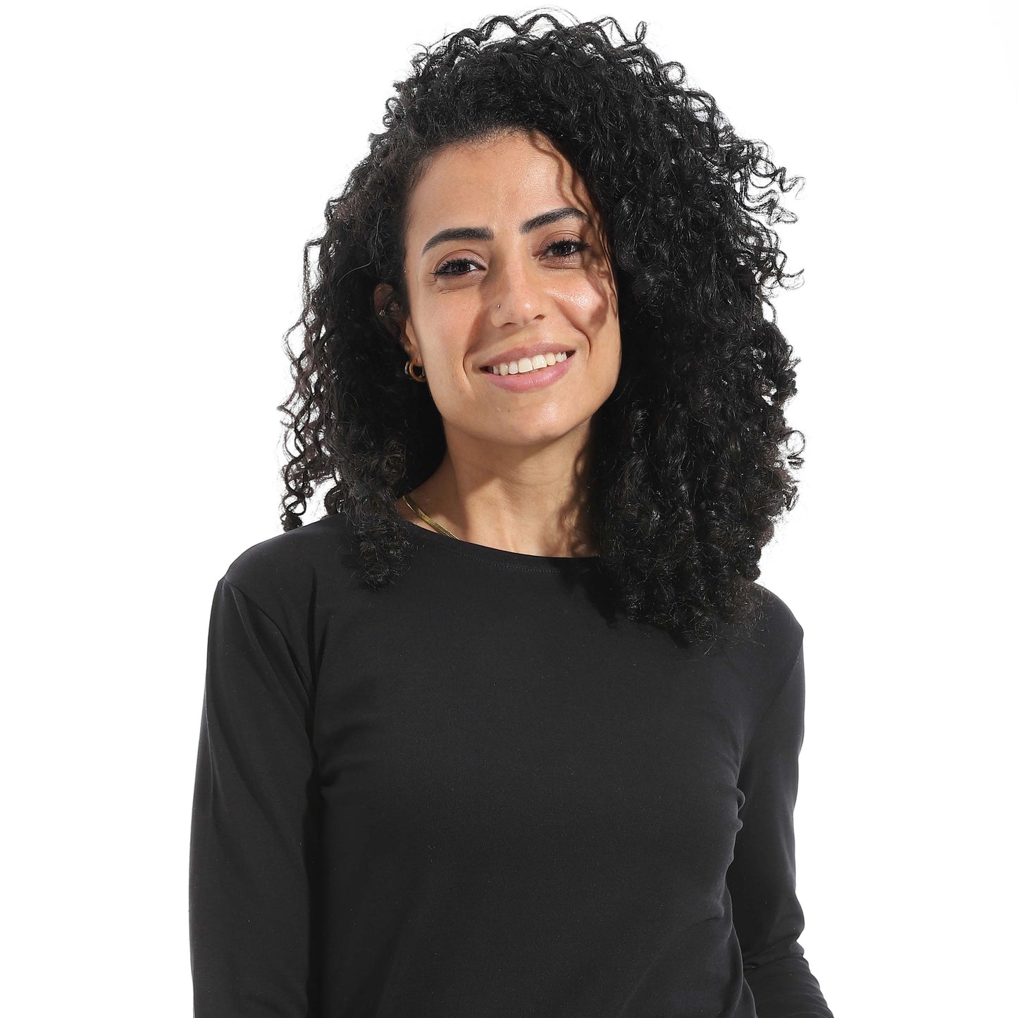 Single Lycra Crew Neck Basic Top