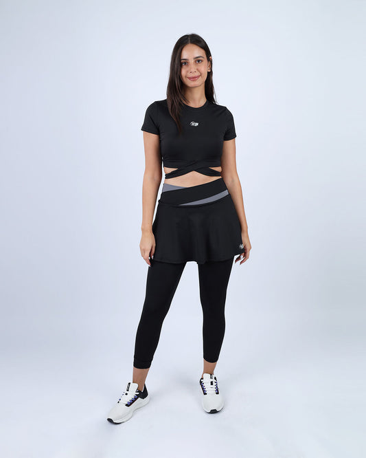 بنطال ضيق من Flexi Flair باللون الأسود