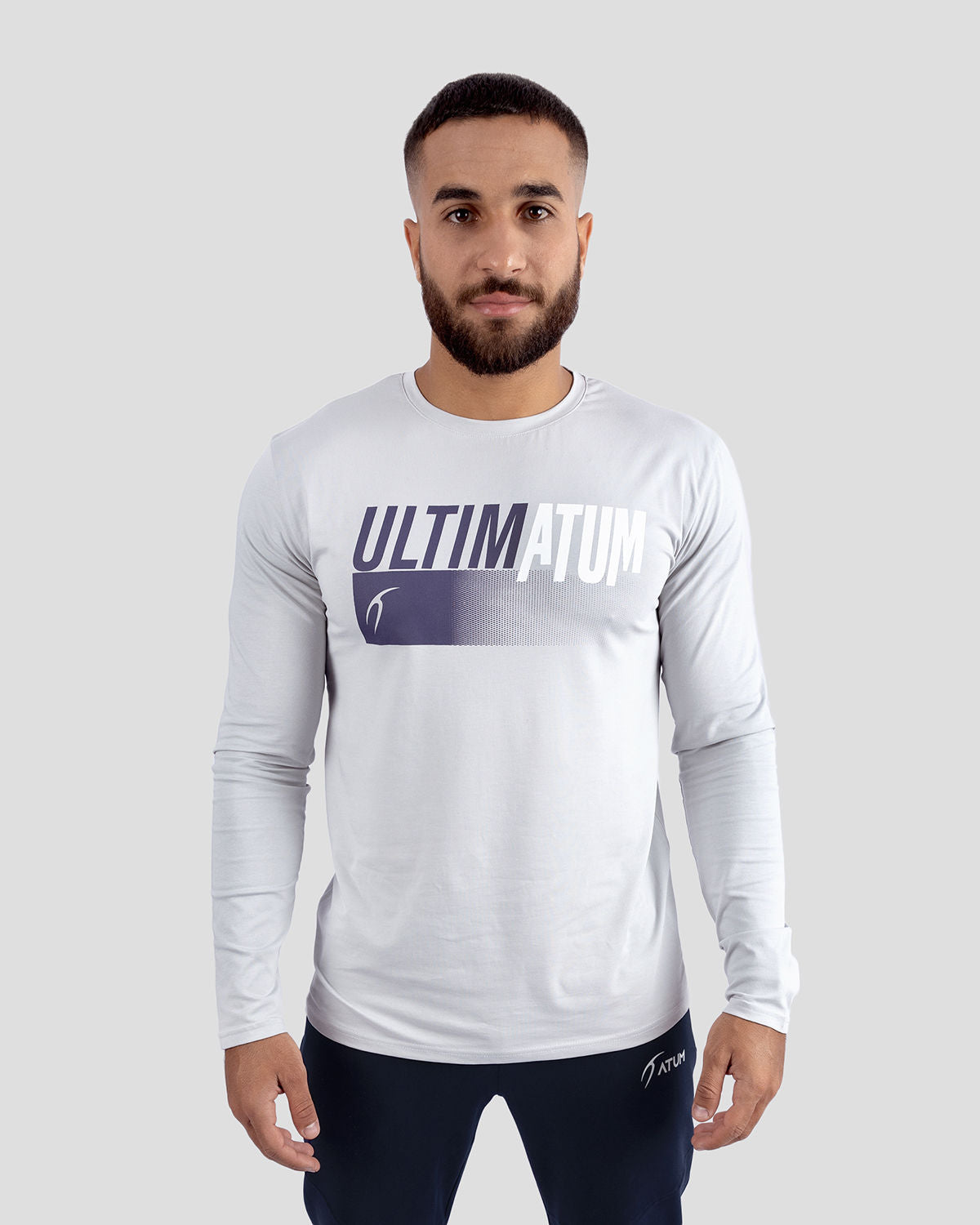 Gray Optimum Simple Print T-Shirt