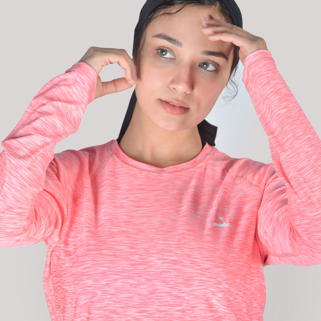 Doe Minimal Long Sleeve Sports T-Shirt - تي شيرت رياضي بأكمام طويلة وبسيط من دو