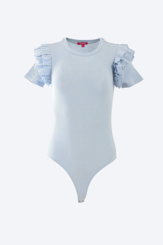 Basic Bodysuit with Ruffles - Carina - ??’????????ñ??�ÿ??ƒ?ÿ????