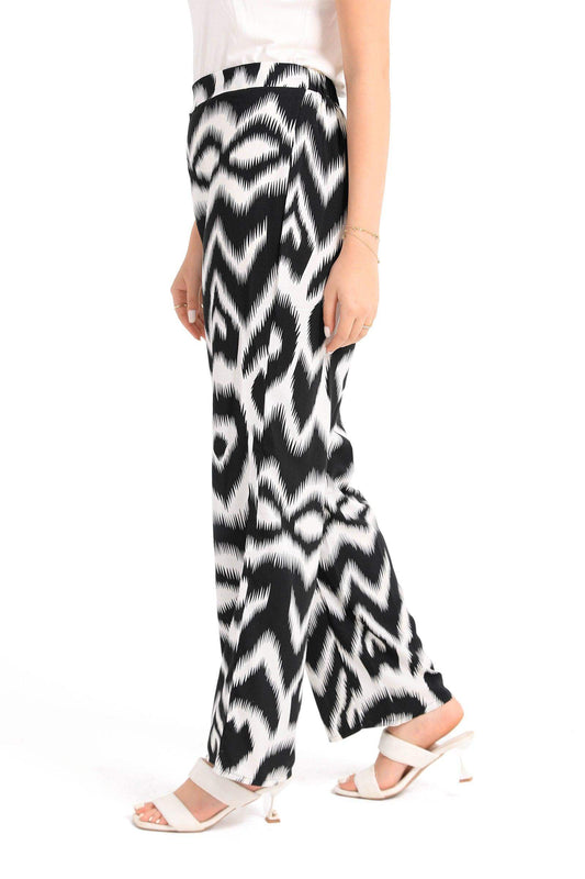 Black & White Patterned Pants - Carina - ??’????????ñ??�ÿ??ƒ?ÿ????