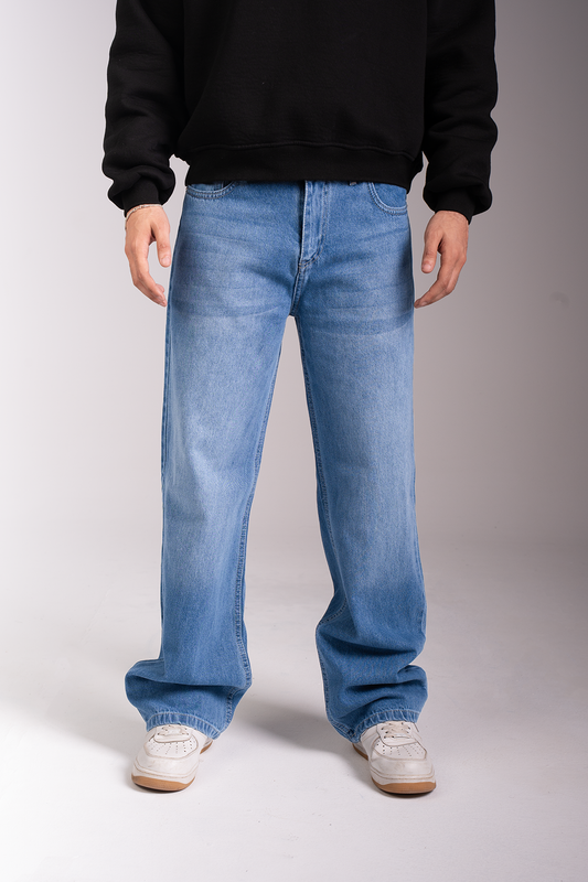 Wide Leg Jeans, Blue
