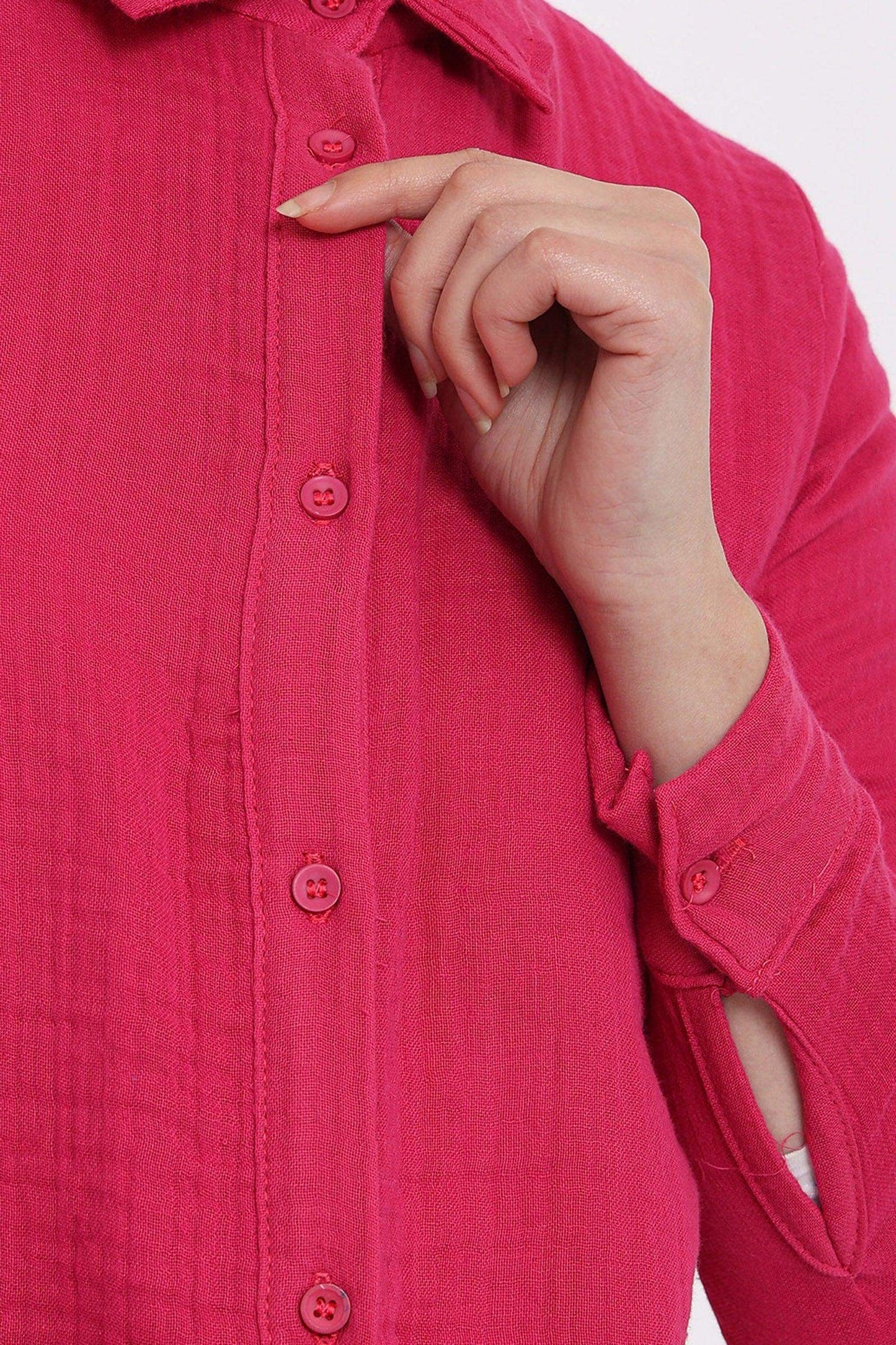 Button Closure Lounge Shirt