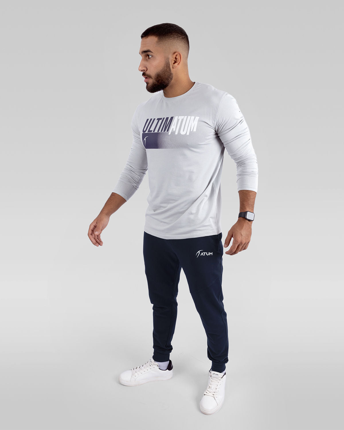 Gray Optimum Simple Print T-Shirt