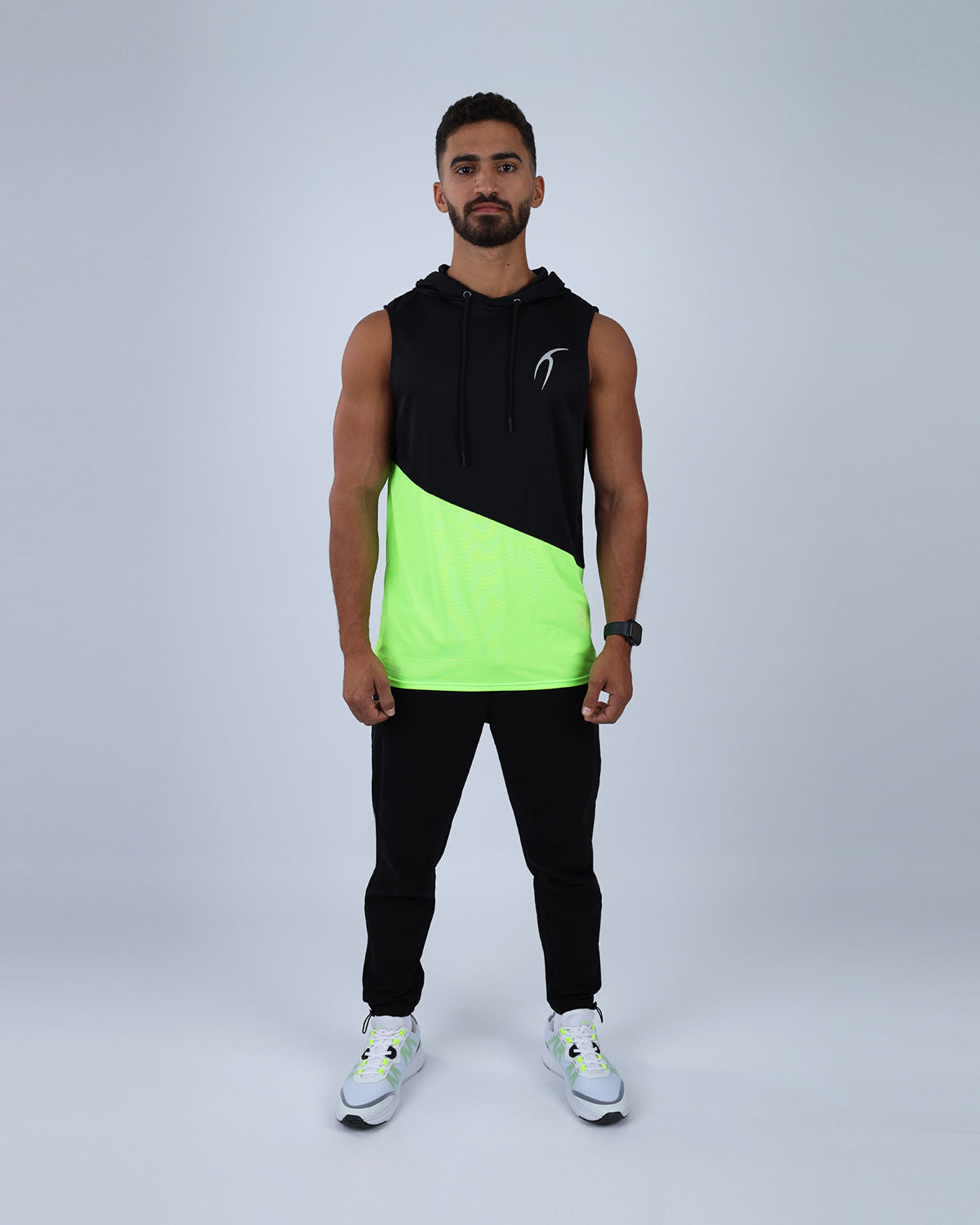 Green Sleeveless Breathable Hoodie