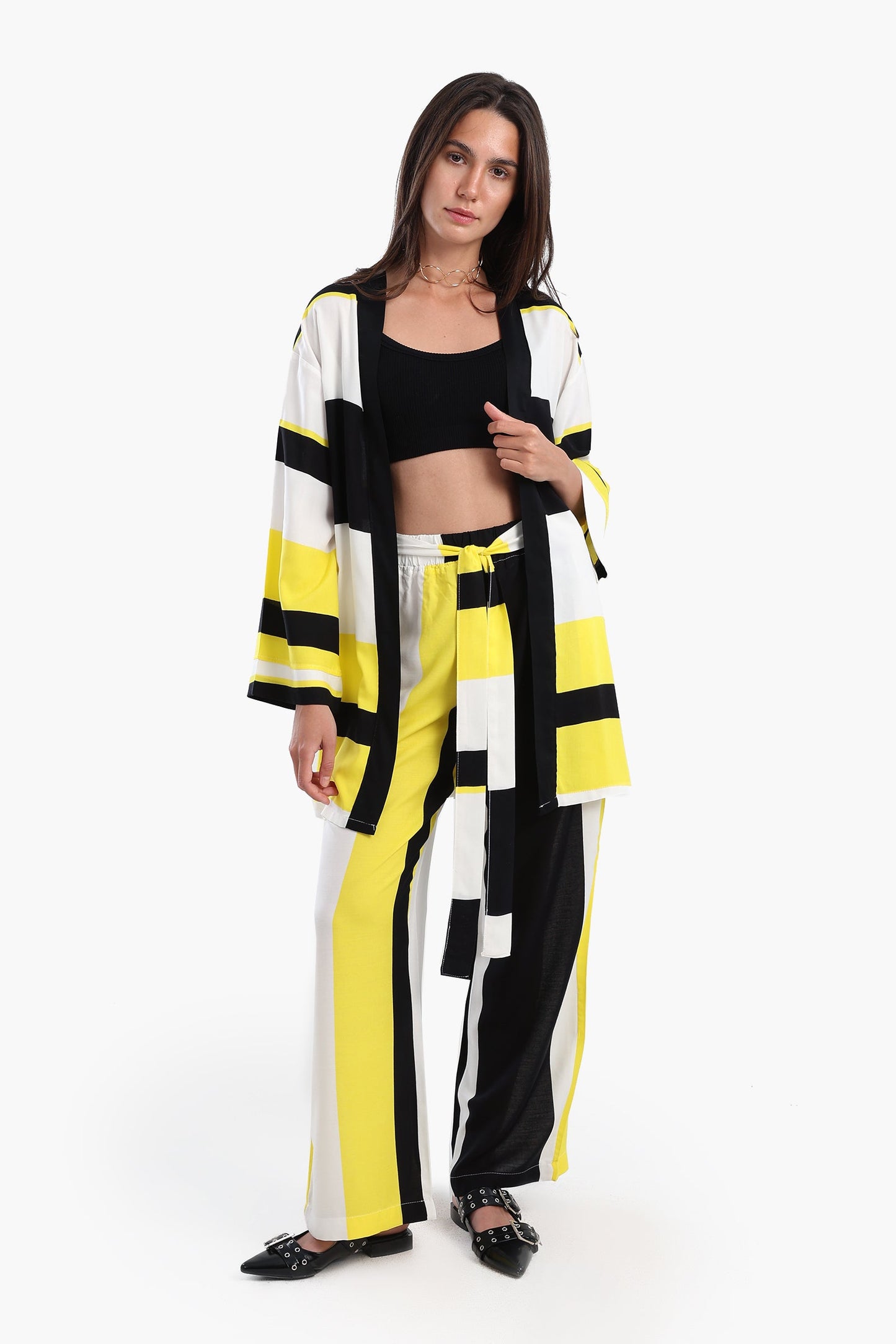 Tri-Tone Pull-on Pants