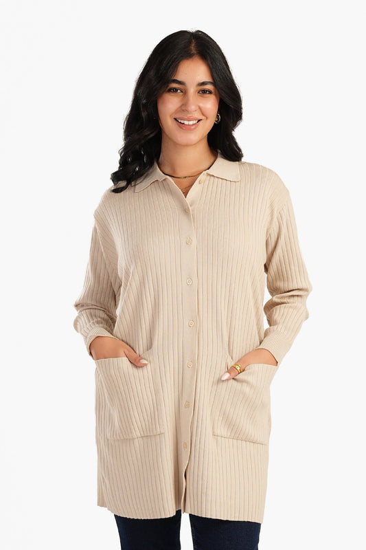 كارديجان محبوك بأزرار أمامية