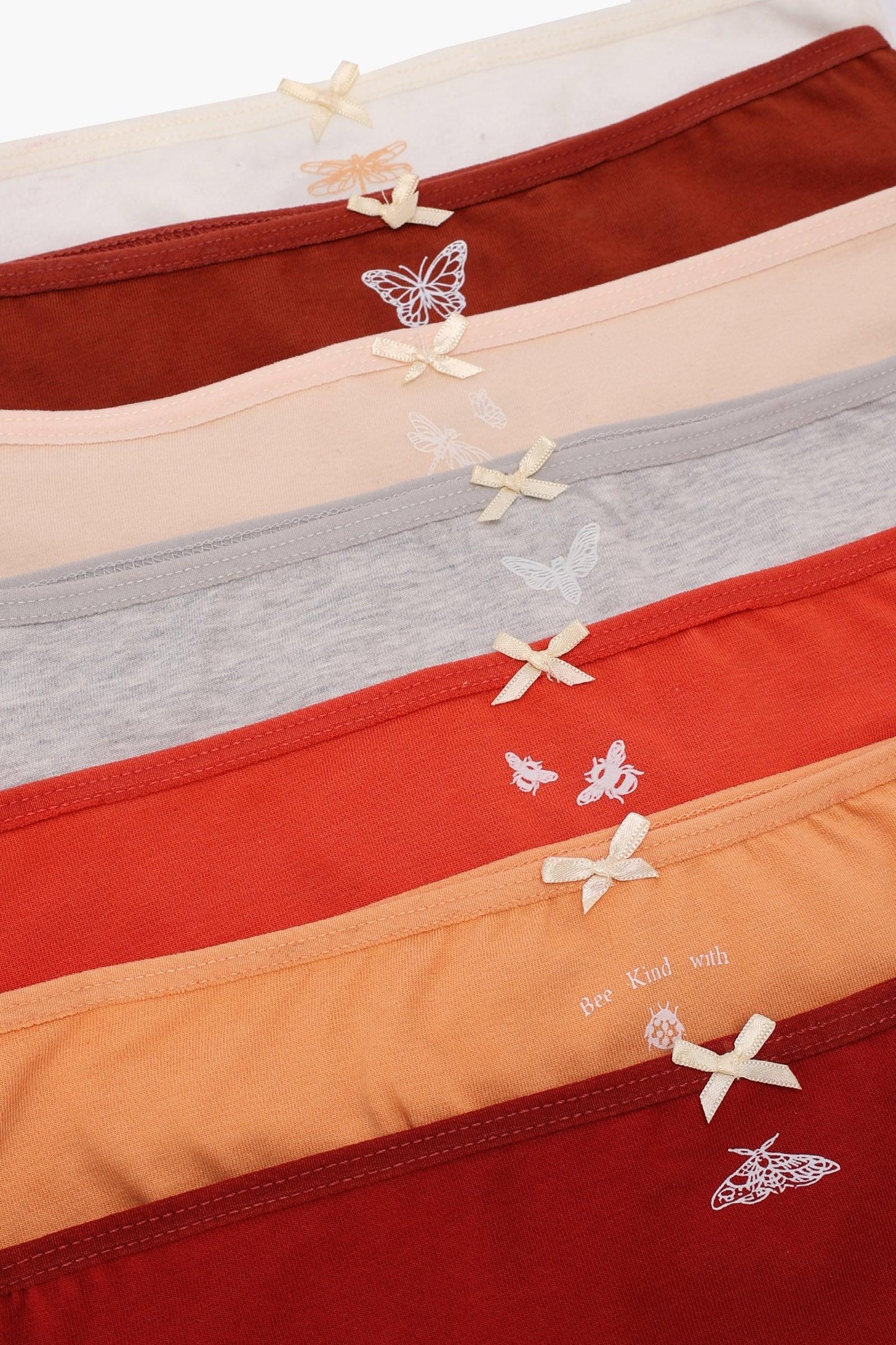 Pack of 7 Girly Brief Panties