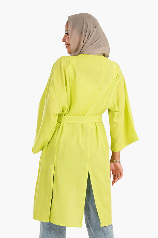 كيمونو مع حزام جانبي