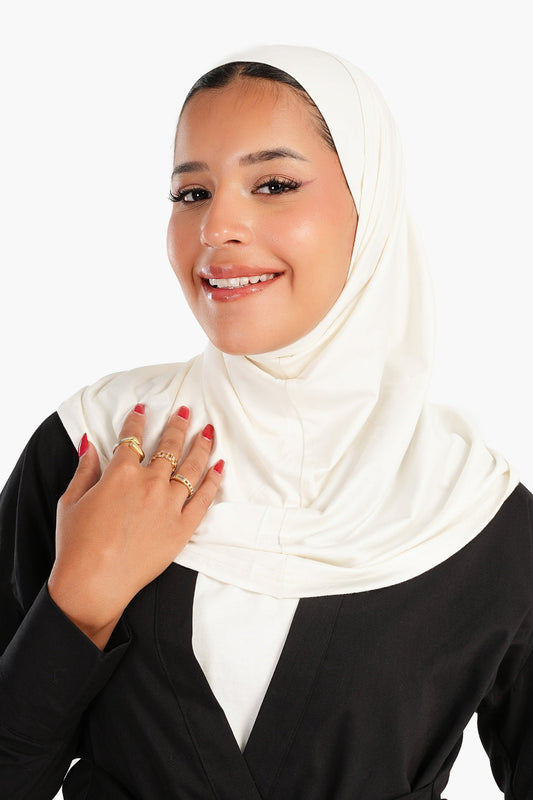 وشاح رأس سهل الارتداء من الفسكوز - قطعتان