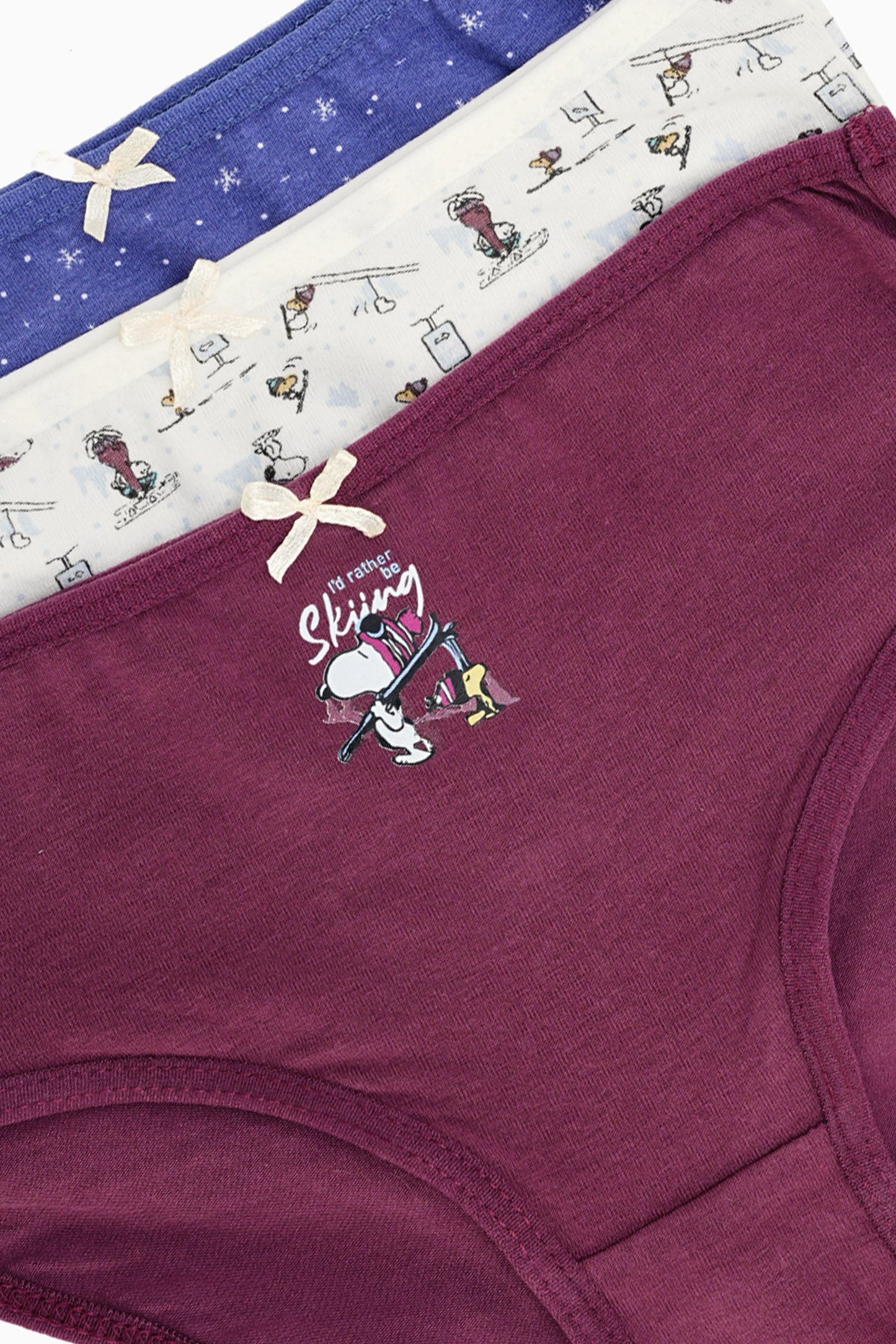 Pack of 3 Brief Panties for Girls