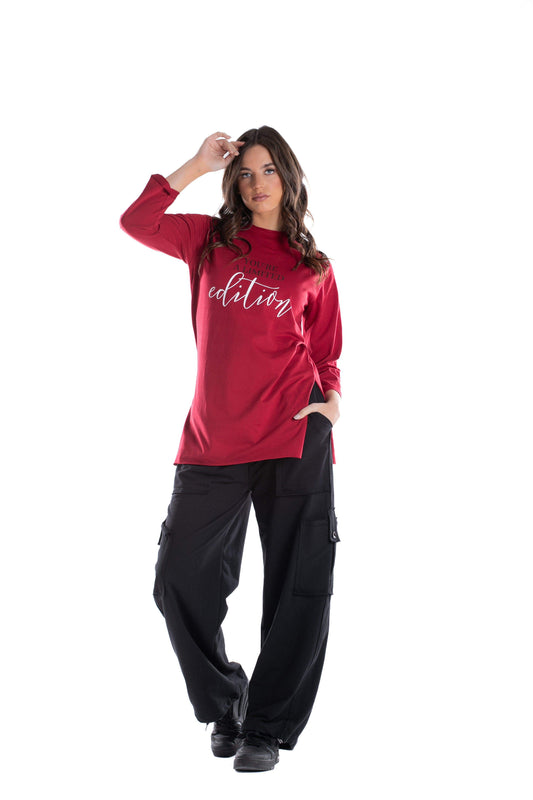 Chest Print Lounge T-Shirt - Carina - ??’????????ñ??�ÿ??ƒ?ÿ????