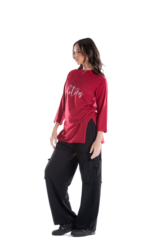 Chest Print Lounge T-Shirt - Carina - ??’????????ñ??�ÿ??ƒ?ÿ????