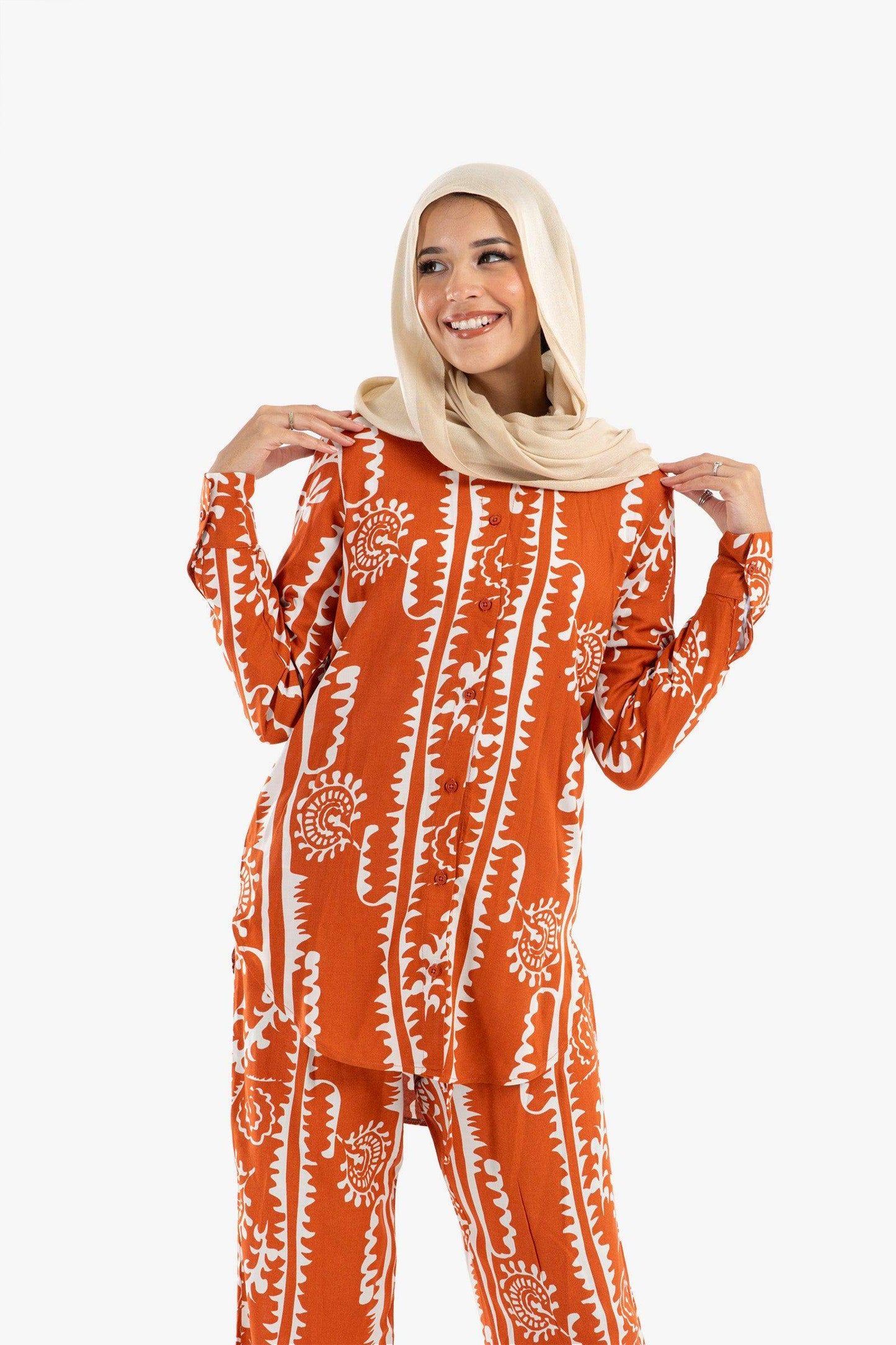 Collared Neck Lounge Shirt - Carina - ??’????????ñ??�ÿ??ƒ?ÿ????