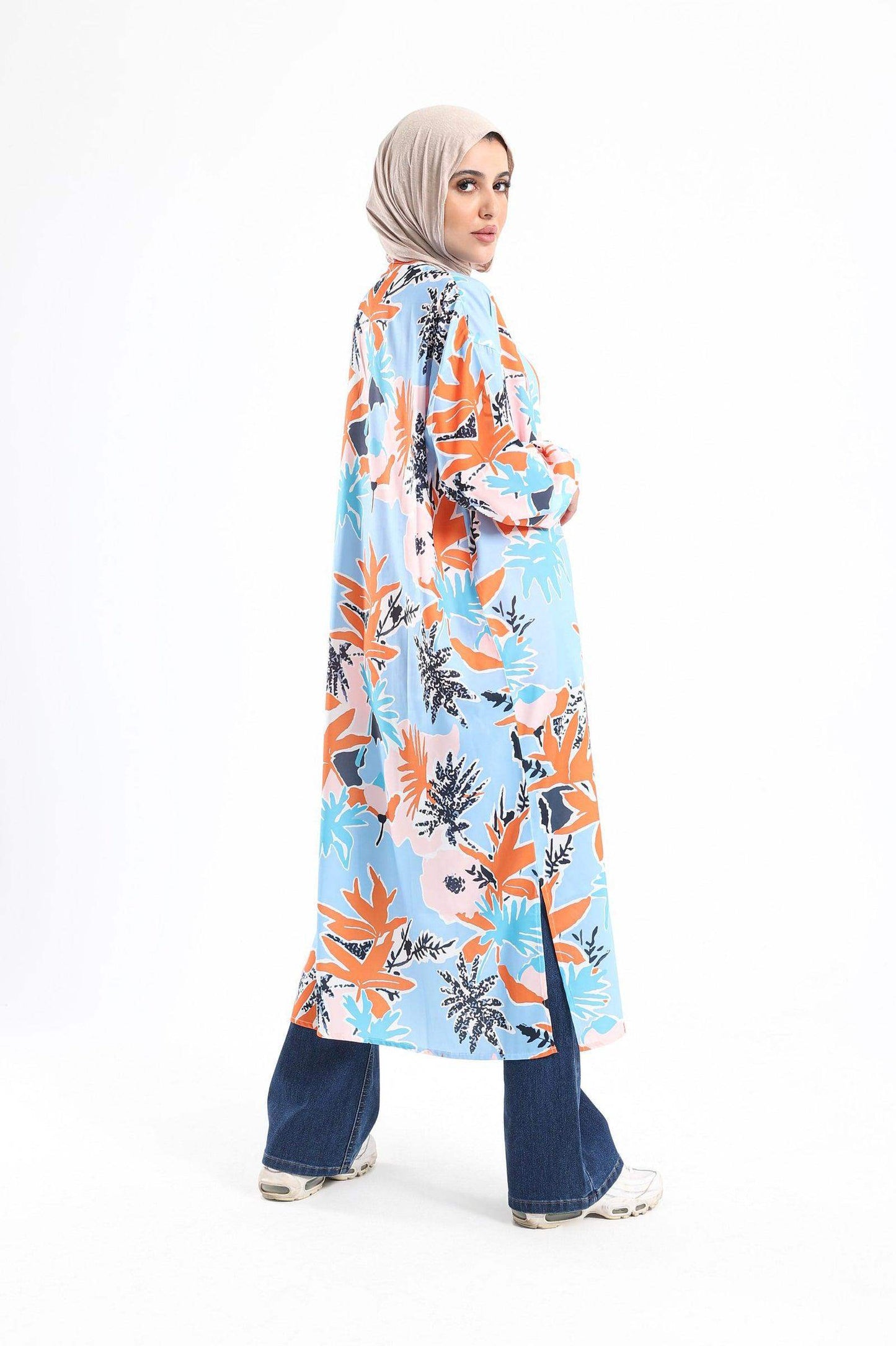 Colored Kimono with Elastic Cuffs - Carina - ??’????????ñ??�ÿ??ƒ?ÿ????