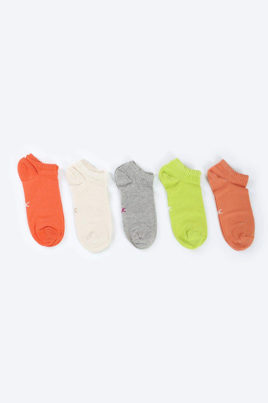 Cotton Ankle Socks - 5 Pairs - Carina - ??’????????ñ??�ÿ??ƒ?ÿ????