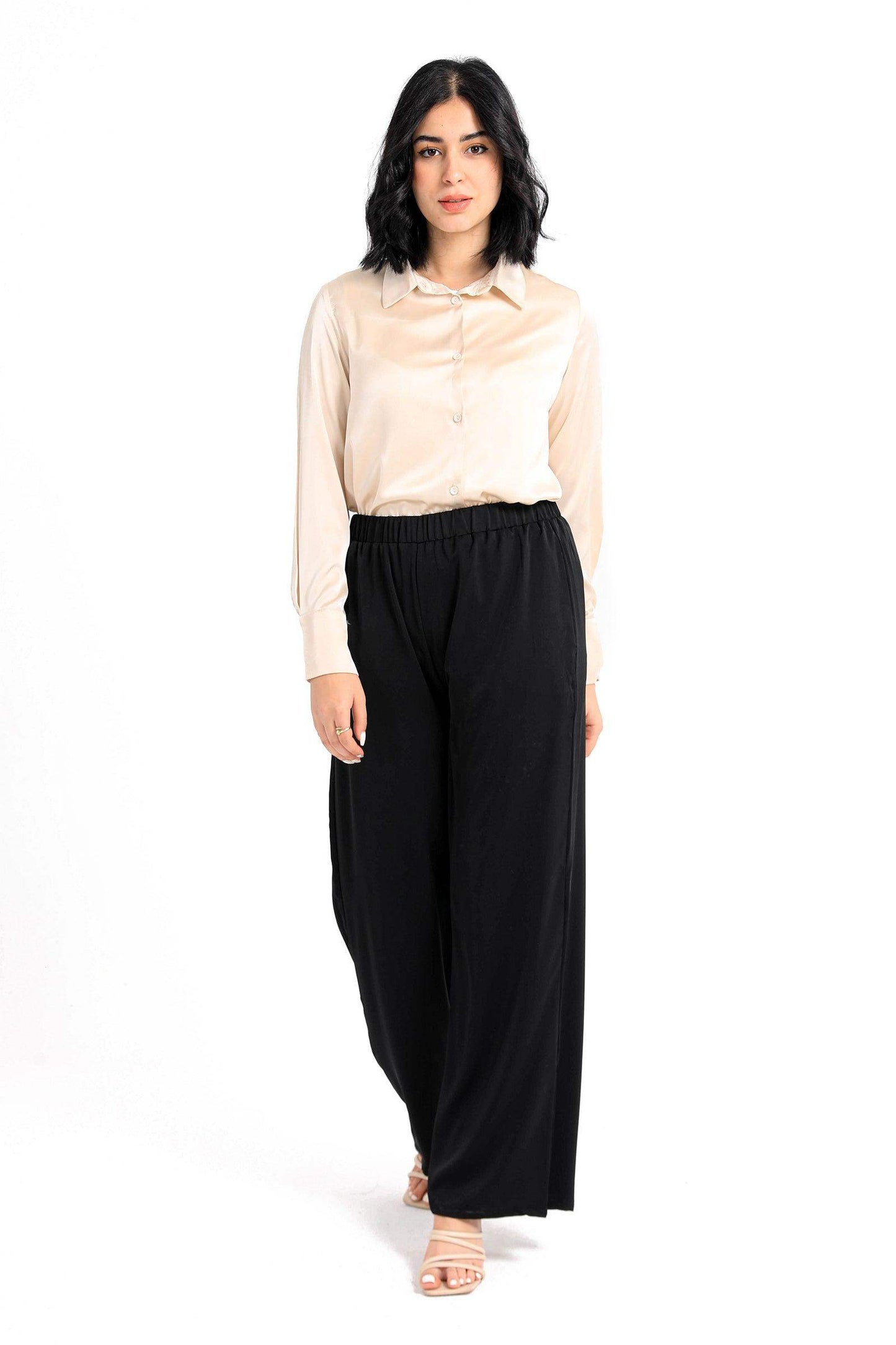 Cotton High Waist Pants - Carina - ??’????????ñ??�ÿ??ƒ?ÿ????