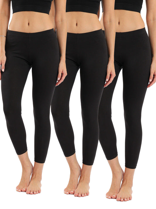 مجموعة من 3 سراويل قطنية