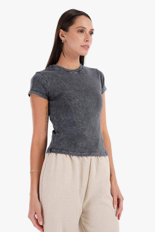 Cotton Ribbed Crop Top - Carina - ??’????????ñ??�ÿ??ƒ?ÿ????