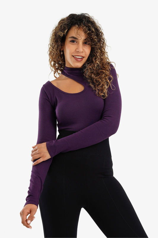 Cut-Out High Neck Top - Carina - ??’????????ñ??�ÿ??ƒ?ÿ????