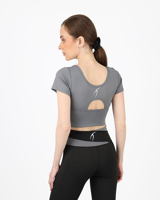 بلوزة متقاطعة غير متماثلة