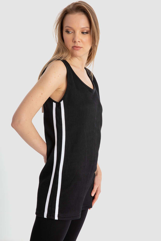 Scoop-Neck Sleeveless Top