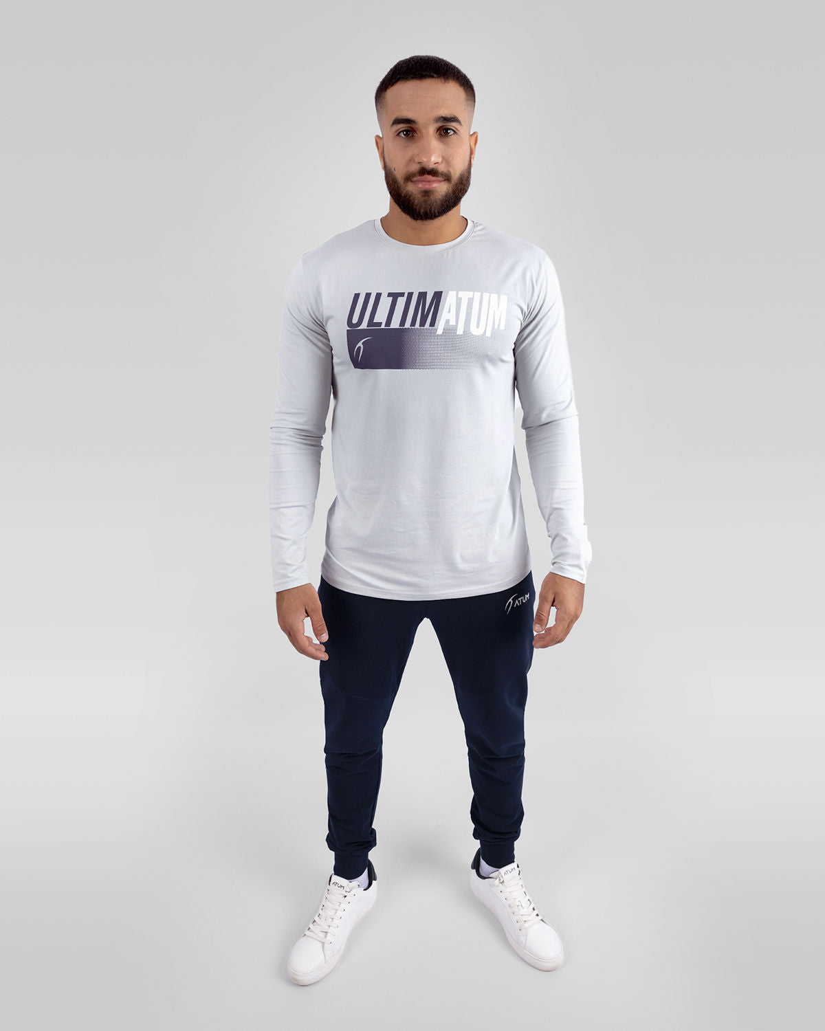 Gray Optimum Simple Print T-Shirt