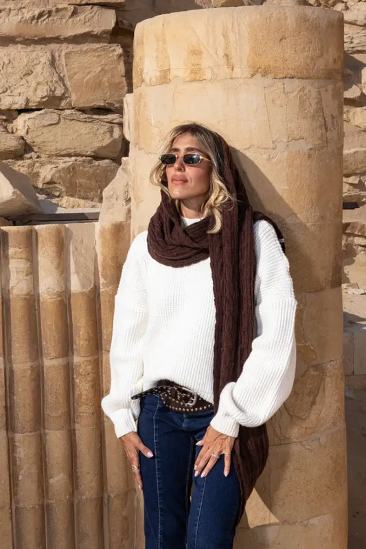 Braided Pattern Scarf