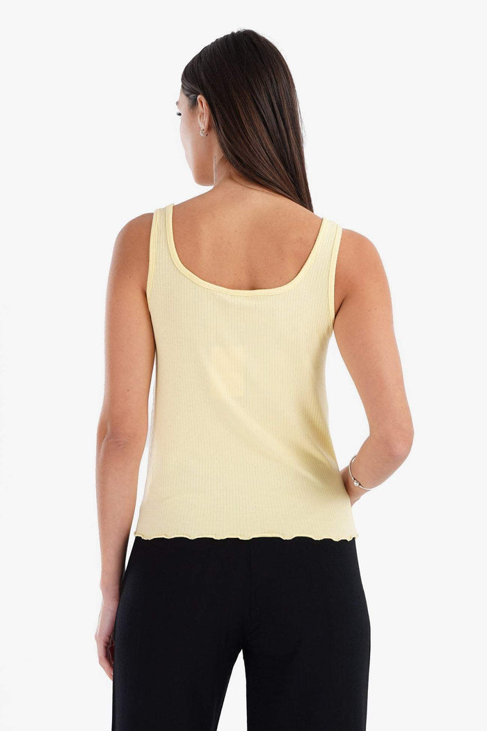 Frilled Hem Pyjama Top