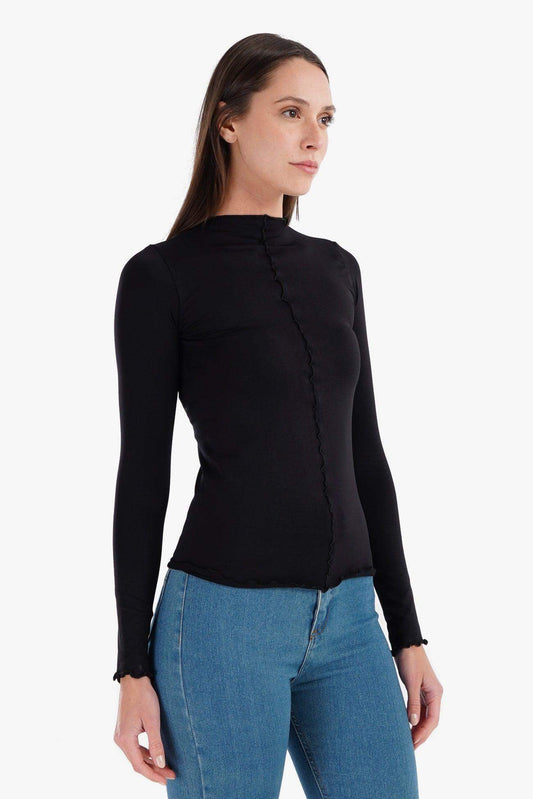 Frilled Hem Slim Top - Carina - ??’????????ñ??�ÿ??ƒ?ÿ????