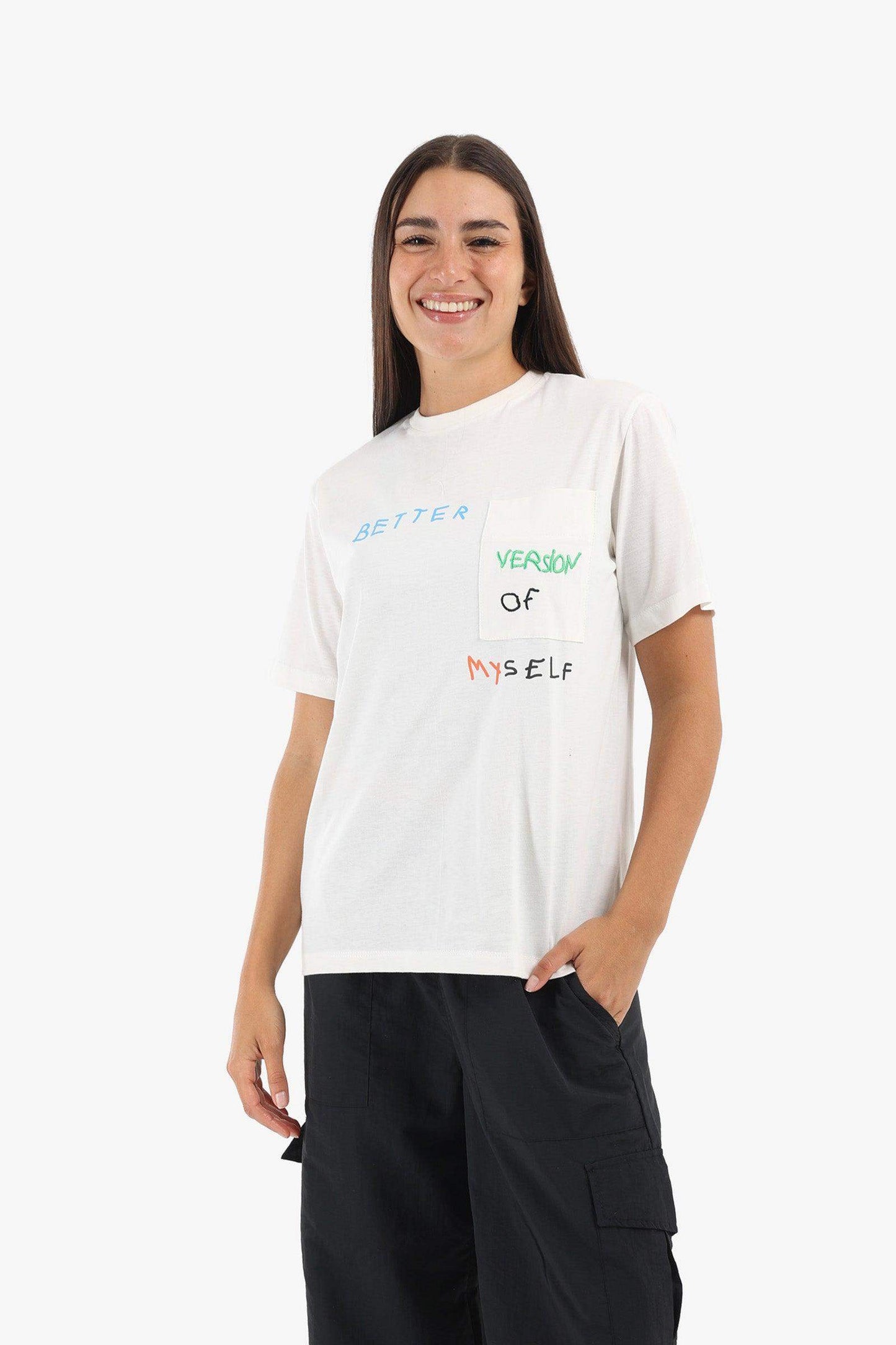 Front Print Lounge T-Shirt - Carina - ??’????????ñ??�ÿ??ƒ?ÿ????