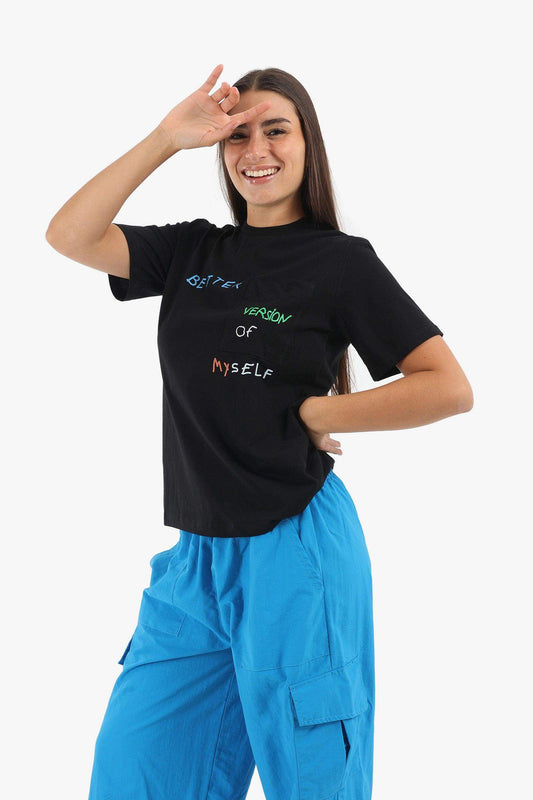 Front Print Lounge T-Shirt - Carina - ??’????????ñ??�ÿ??ƒ?ÿ????