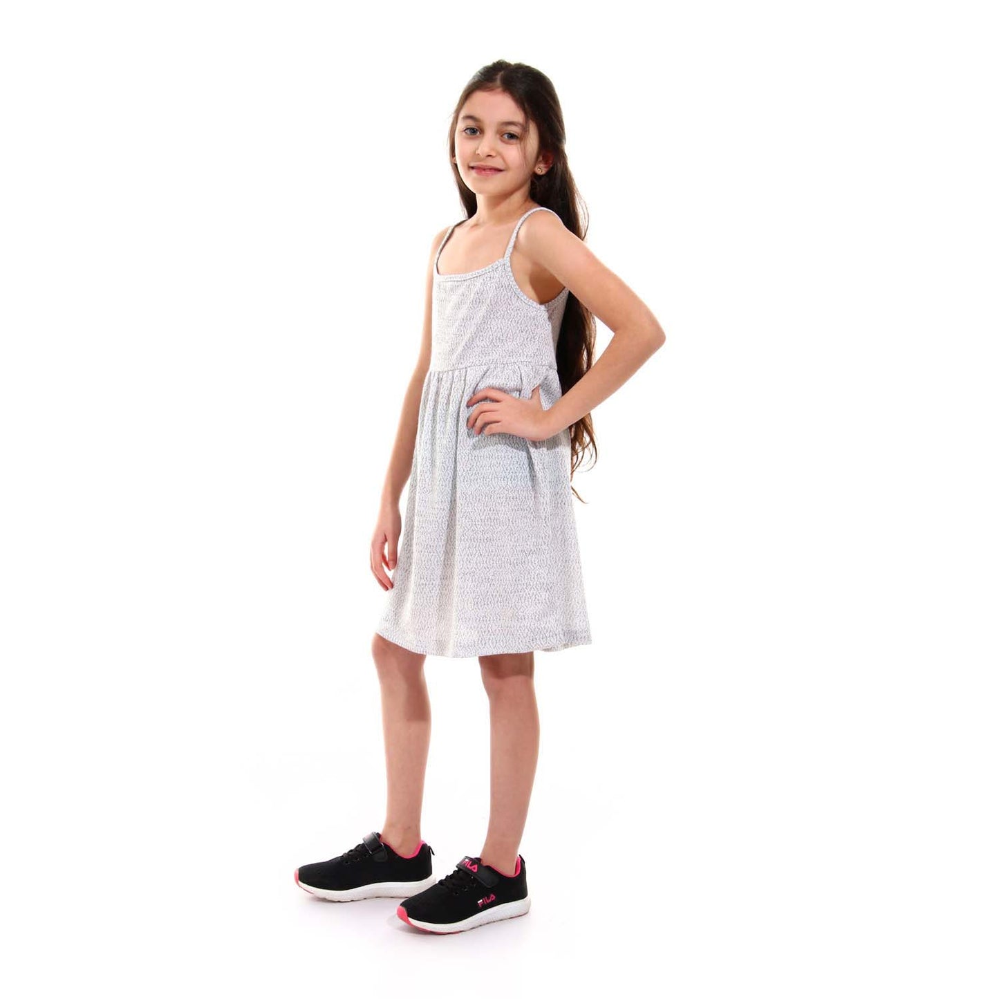 Girls Straps Knee Length Dress
