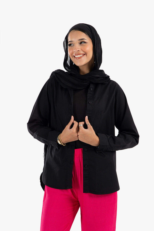 Gabardine Hip Length Shirt - Carina - ??’????????ñ??�ÿ??ƒ?ÿ????