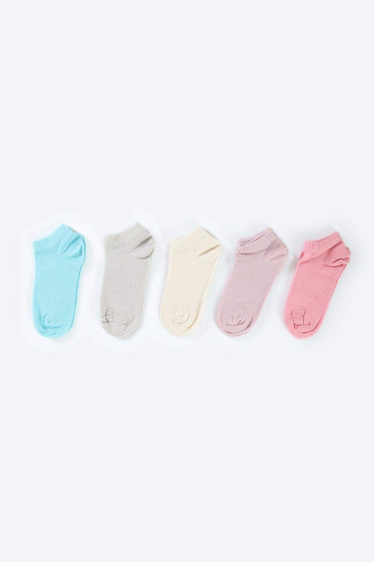 Girly Cotton Socks - 5 Pairs - Carina - ??’????????ñ??�ÿ??ƒ?ÿ????
