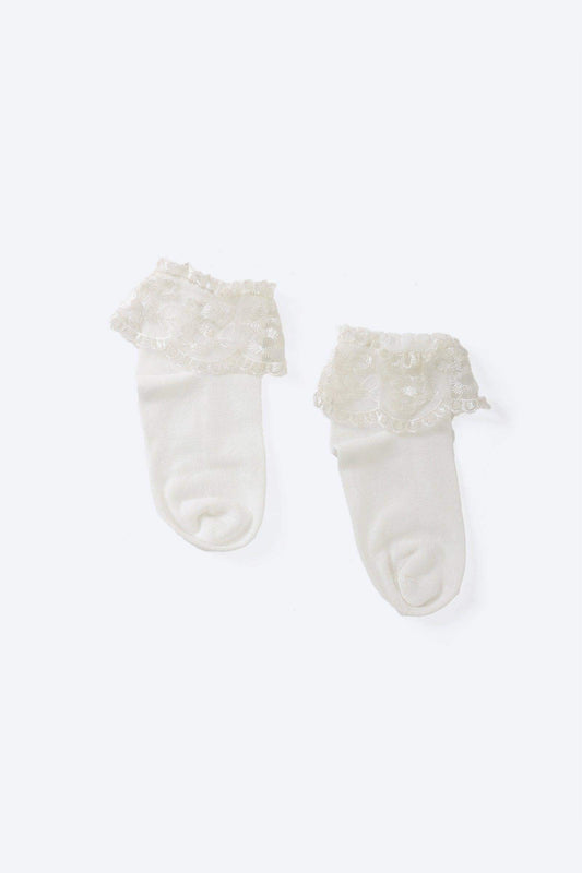 Girly Frilled Socks with Lace - Carina - ??’????????ñ??�ÿ??ƒ?ÿ????