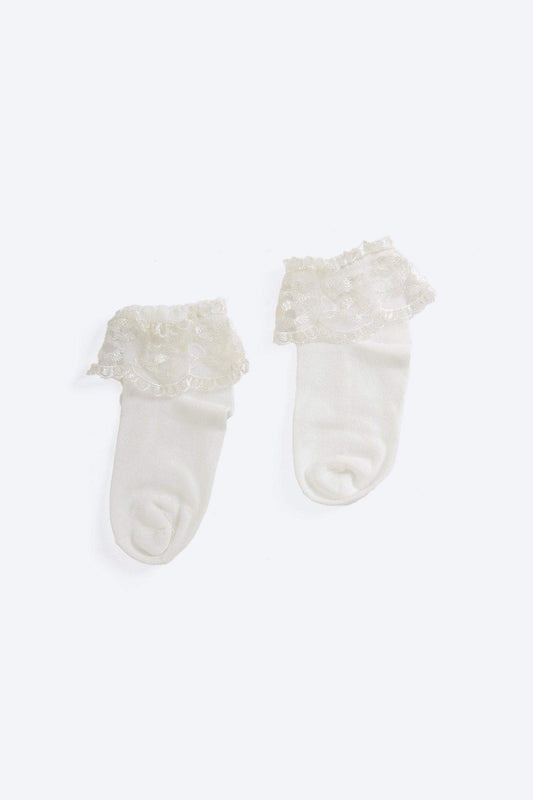 Girly Frilled Socks with Lace - Carina - ??’????????ñ??�ÿ??ƒ?ÿ????