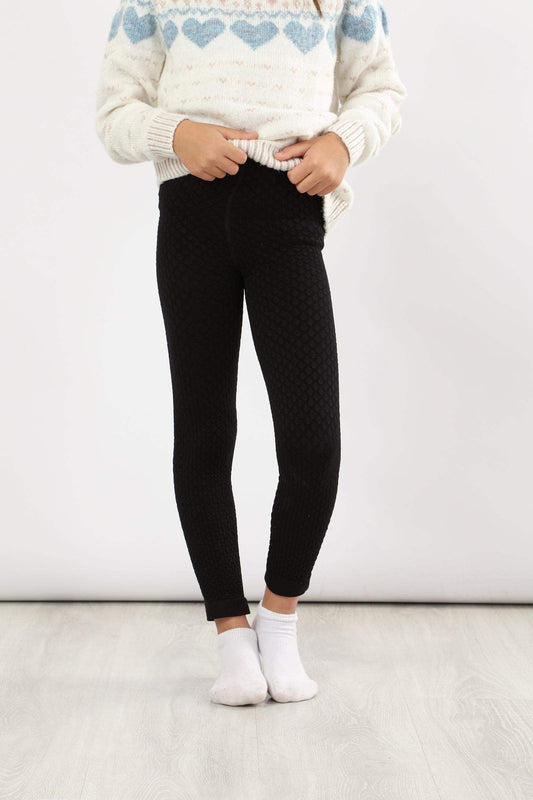 بنطال ضيق بنمط دافئ للبنات