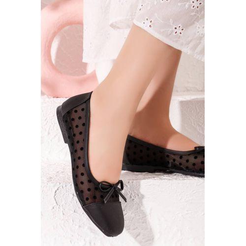 Side Polka-Dot Flat Ballerina
