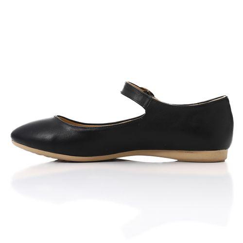Side Buckle Round Toe Ballerina