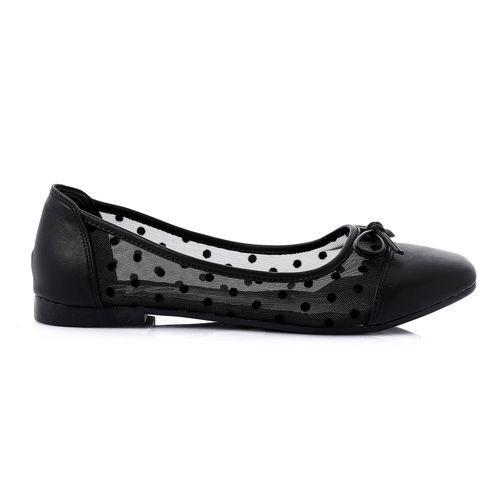 Side Polka-Dot Flat Ballerina