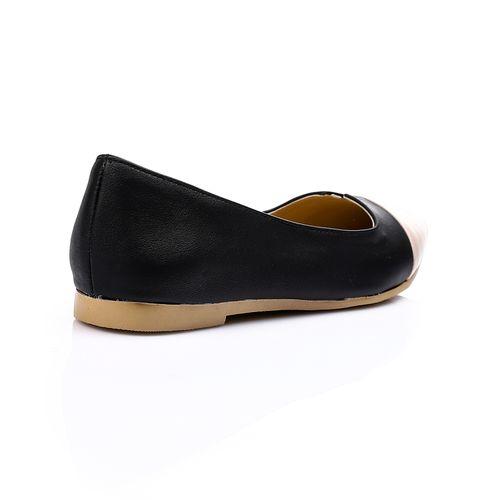 Black Comfy Bi-Tone Ballerina